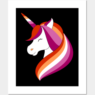 Lesbian Unicorn Posters and Art